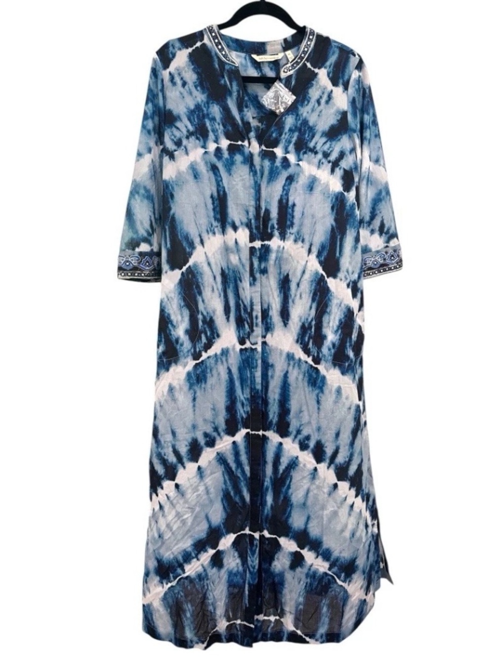 Soft Surroundings Sea Sprite Maxi Dress NEW  Tie Dye With Slip Petite Small